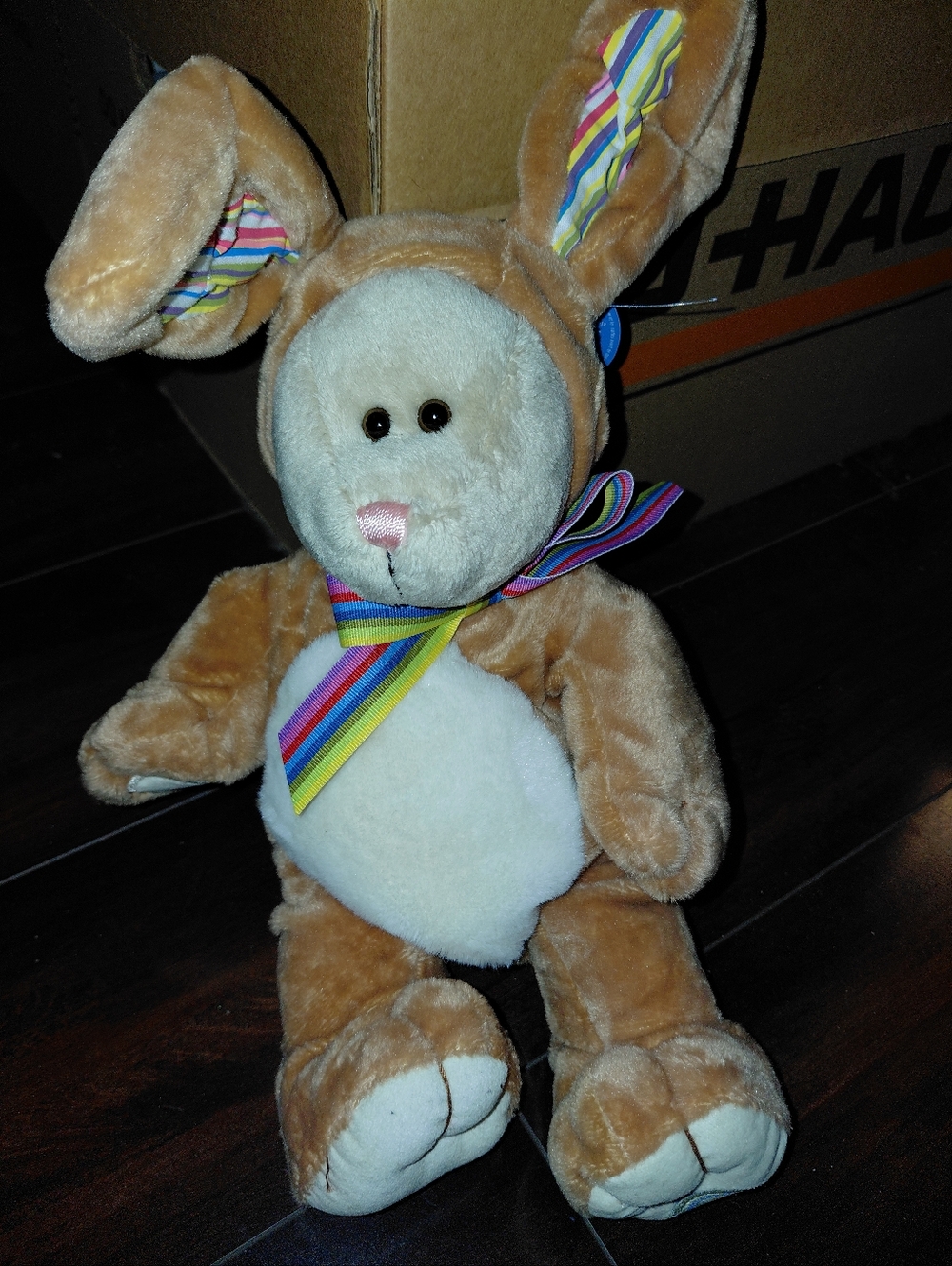 Starbucks seventy fifth Anniversary Barista Bunny with Rainbow Ribbon